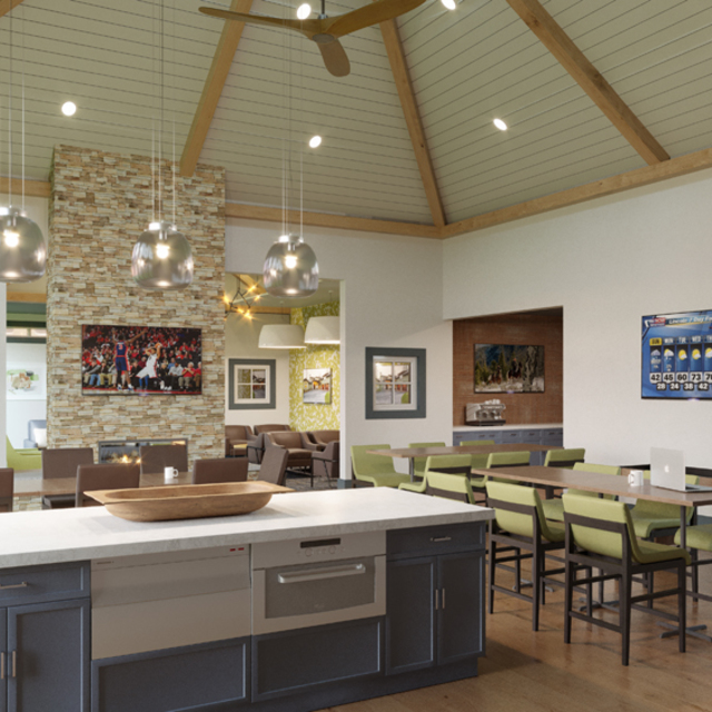 The Kinloch - Social Spaces with Kitchen, Television and Complimentary WiFi