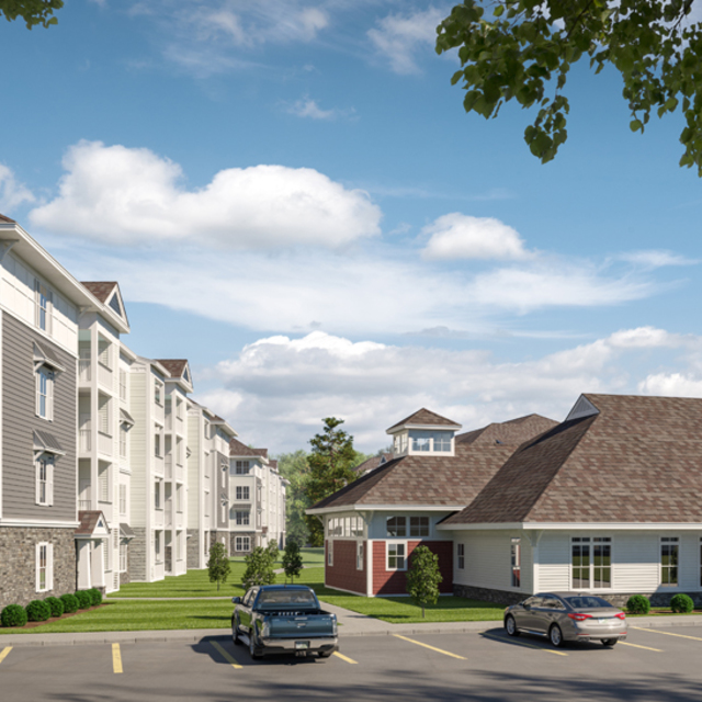 The Kinloch - Apartment Facade and Open Parking